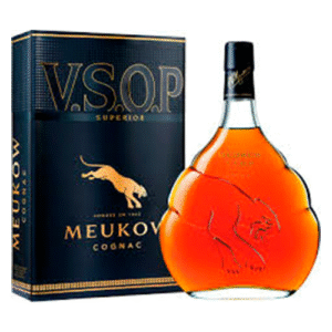 Meukow V.S.O.P superior cognac,  40%, 4cl
